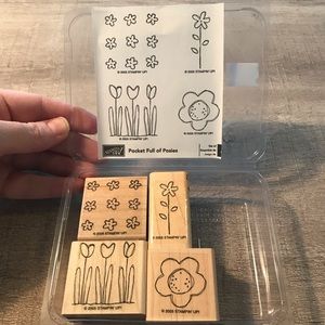 Never Been Used set of 4 Stampin Up Stamps